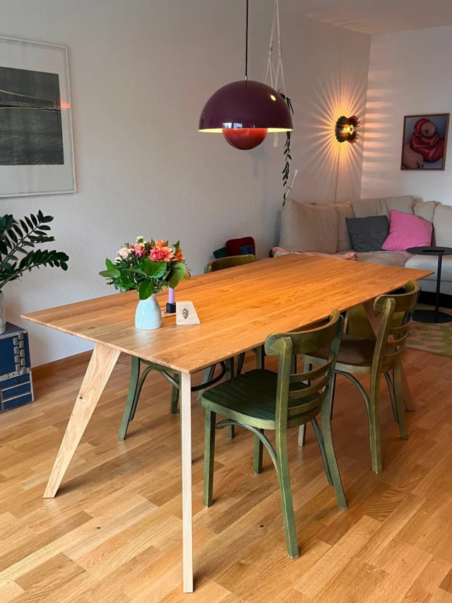 #manschare #esstisch 180x85cm #wildeiche #feineich